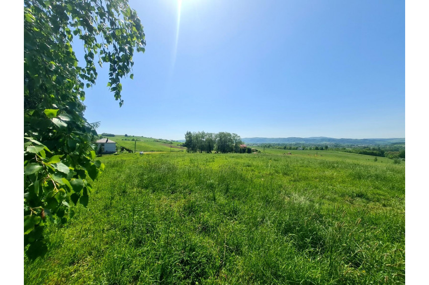 jasielski, Nowy Żmigród, Gorzyce, Działka widokowa budowlana w Gorzycach pod lasem 47ar!