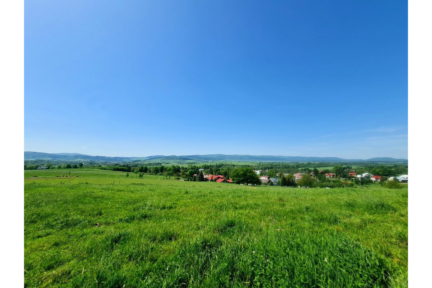 jasielski, Nowy Żmigród, Gorzyce, Działka widokowa budowlana w Gorzycach pod lasem 47ar!