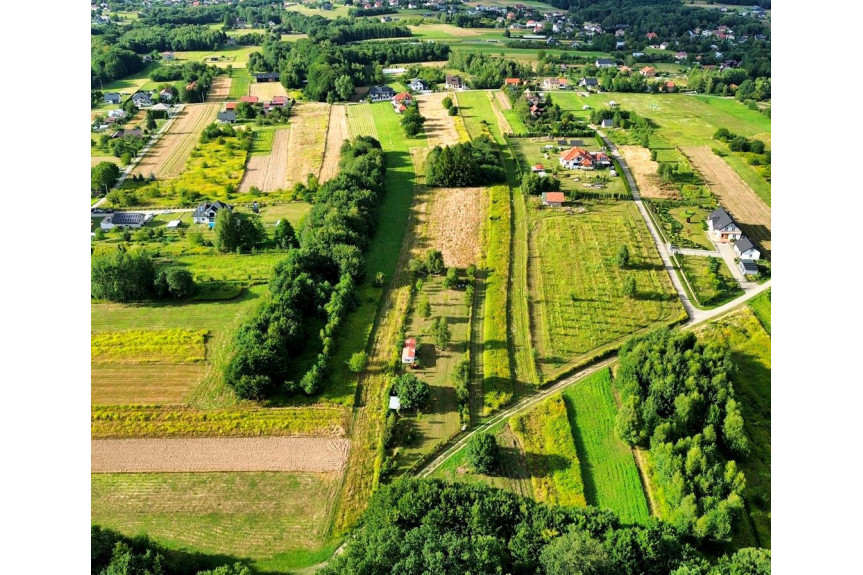 jasielski, Jasło, Łaski, DZIAŁKI BUDOWLANE Z GOTOWYM PROJEKTEM DOMU ORAZ DOMKIEM HOLENDERSKIM W SĄSIEDZTWIE LASU, ŁASKI