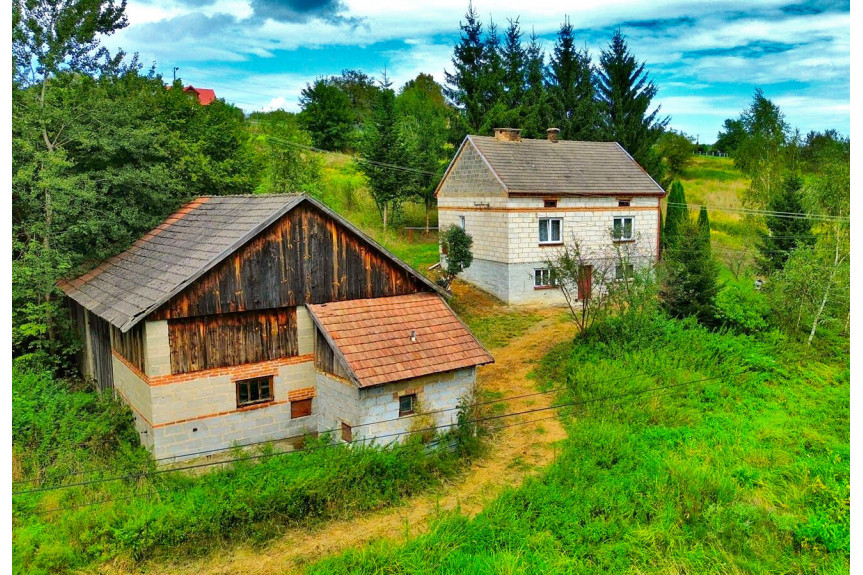 strzyżowski, Frysztak, Glinik Górny, SIEDLISKO Z DOMEM I LASEM, GLINIK GÓRNY, 2,85HA